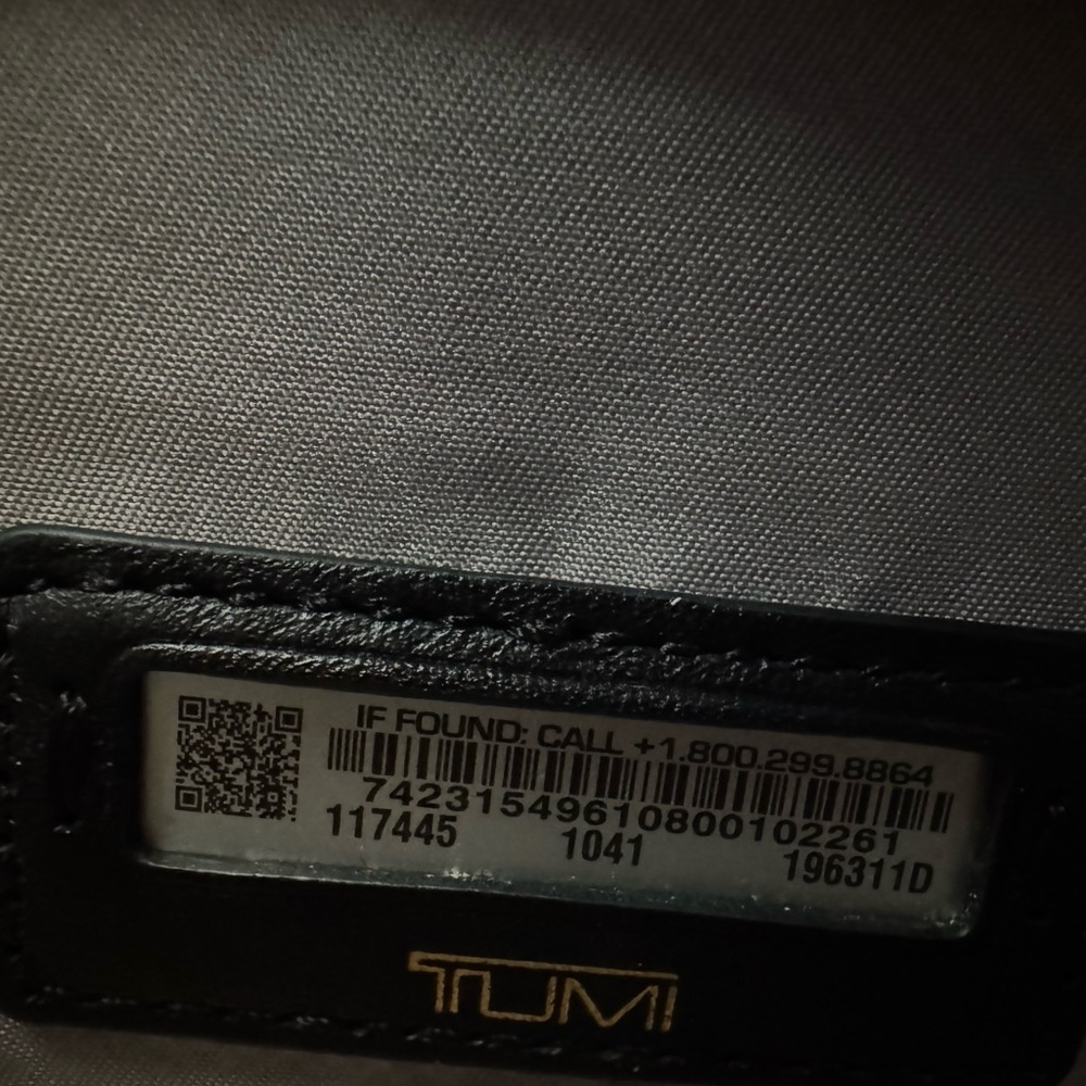 Tumi Rivas Black Backpack with Gold Hardware - Picture 6 of 6